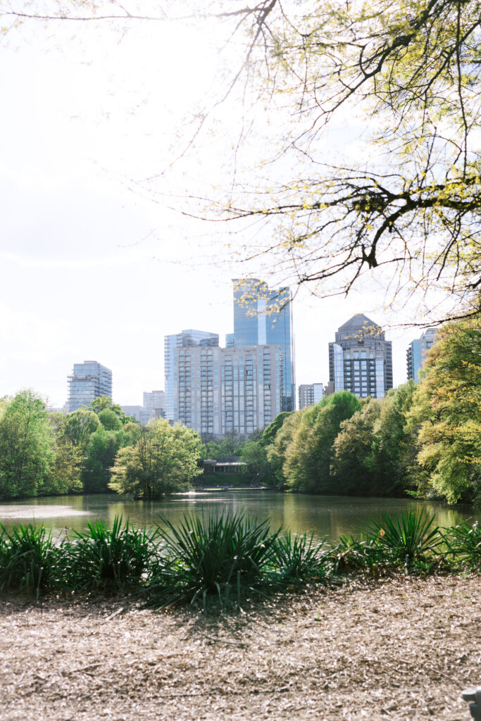 Atlanta Skyline at Piedmont Park in Atlanta, Georgia